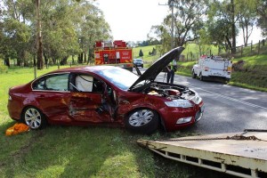 Drivers walk away from smash