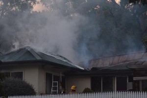 Pets spared in house fire