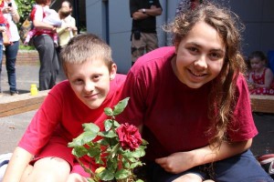 Rose for centre of safety