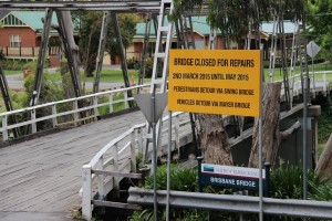 Fire fears keep bridge on deck