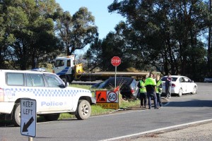 Warning to drivers after highway crash