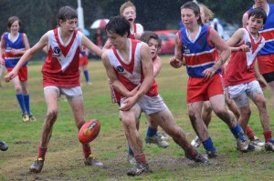 Hard-fought clashes in wet