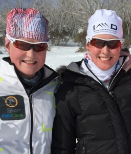 Training buddies, skiing champs