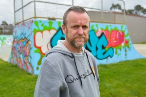 Skate park tagger cops a spray
