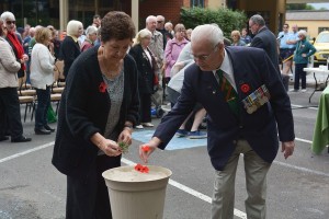Silent tribute to their service