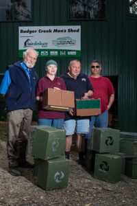 Men roll up the sleeves for critically-endangered critter
