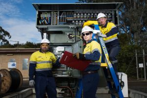 Underground power lines for fire safety