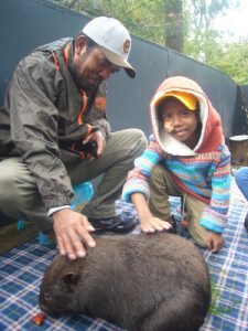 Patricio and the wombat