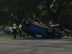 Two-car collision