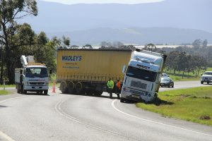 Truck stuck in Coldstream