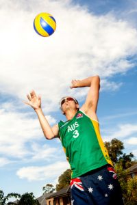 Help Nick play volleyball