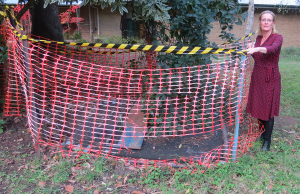 Launching Place sink hole to be repaired