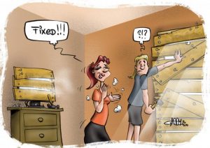 CARTOON: bad news anxieties