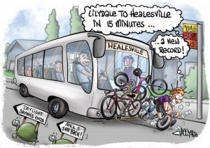 CARTOON: Danny Zemp’s take on the new bus bike racks