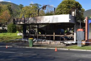 Fire destroys old Warburton IGA building