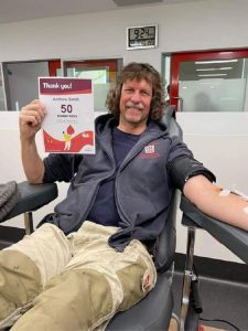 Blood donation milestone for CFA member