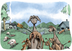 CARTOON: response to animal attacks