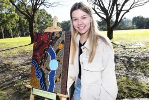 Young Aboriginal artist creates commissioned artworks for Anchor