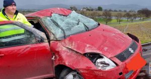 Car rollover in Yarra Glen
