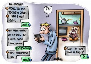 CARTOON: Text Scam