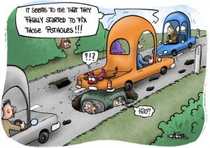 CARTOON: pesky potholes