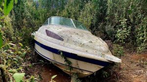 Dumped boat found in the forest