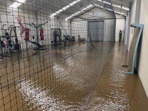 Yarra Glen clubrooms damaged by floodwaters, with more heavy rain to come