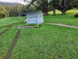 Vandals hit popular picnic spot