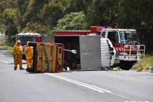 Truck veered onto wrong side of Warburton Highway