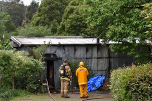 Shed explodes into flames in Toolangi