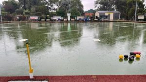 Thunderstorms cause washout