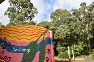 Taungurung artist Aimee McCartney brings colour and connection to Kinglake