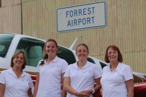 Female pilots from Lilydale airport in Yering promote future training for women