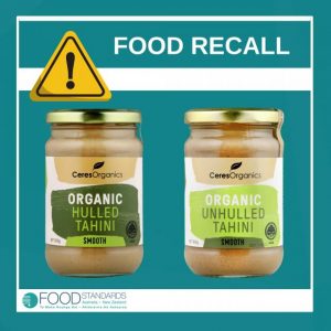 Ceres Organics Tahini products recalled