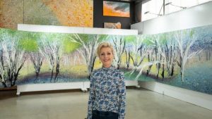 Dance with paint by Kerrie Warren’s on display in Yering