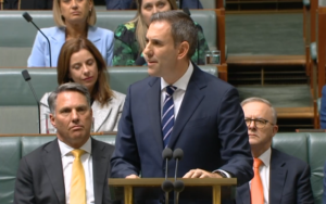 Under new government Treasurer delivers first budget