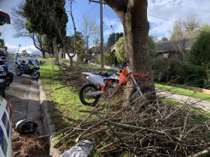 Unregistered bike impounded in Healesville