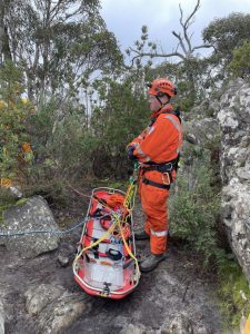 Cliff rescue near Taggerty