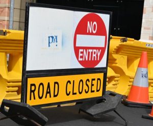The closure of Mount Slide Road