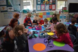 Kindergarteners get ready to step up