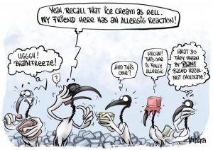 CARTOON: Peters Ice Cream is conducting a recall