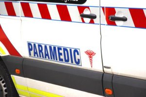 Man transported to hospital due to car collision