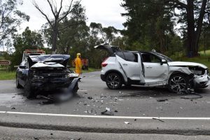 Two cars collided in Healesville