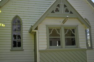 Vandalism damaged church