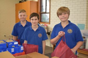 St Brigid’s students provided extra hands to help out community