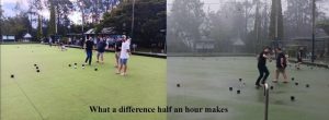 Bowls dampened by weather