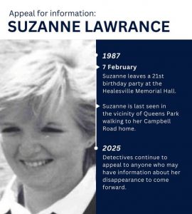 Help police find missing person Suzanne Lawrance