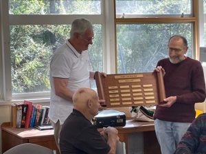 Badger Creek and District Men’s Shed’s special presentation for long-standing member