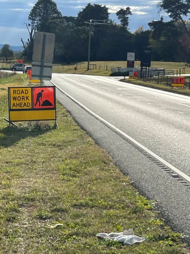 Car into a paddock on Melba Highway