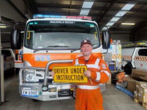 A raffle for Healesville SES